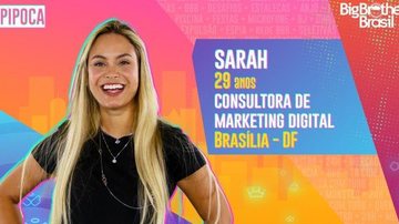 conheca sarah a participante de brasilia do grupo pipoca - Foto: Divulgação/TV Globo