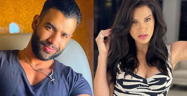 Gusttavo Lima e Andressa Suita trocam corações na web - Reprodução/Instagram
