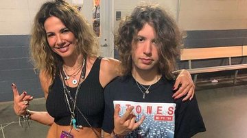 Luciana Gimenez nos bastidores do Rolling Stones com Lucas Jagger - Foto/Instagram