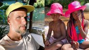 Bruno Gagliasso surge se divertindo com os filhos em Noronha - Reprodução/Instagram