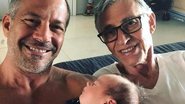 Malvino Salvador posa coladinho com o pai e o filho caçula - Reprodução/Instagram