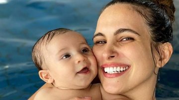 Kamilla Salgado posa com o filho depois do banho - Reprodução/Instagram
