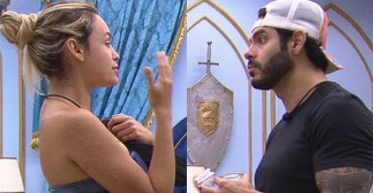 BBB21: Rodolffo conversa com Sarah e promete fidelidade - Reprodução/TV Globo