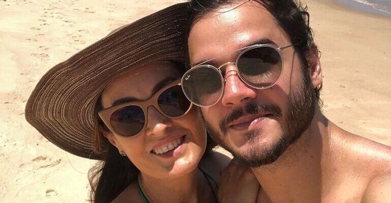 Fátima Bernardes e Túlio Gadêlha se divertem em praia - Reprodução/Instagram