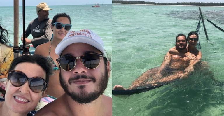 Fátima Bernardes curte férias com as filhas e o namorado - Reprodução/Instagram