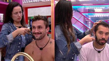 BBB21: Juliette corta o cabelo de Arthur e Gil - Divulgação/TV Globo