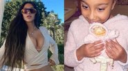 Kim Kardashian agita web ao mostrar o novo pet da filha - Reprodução/Instagram