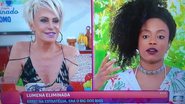 Lumena analisa sua eliminação e discurso de Tiago Leifert - Reprodução/TV Globo