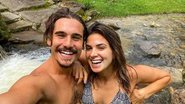 Nicolas Prattes posa coladinho com a namorada na cachoeira - Reprodução/Instagram