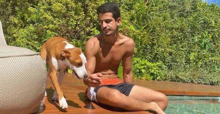 Enzo Celulari posa com pet de Bruna Marquezine e fãs piram - Reprodução/Instagram