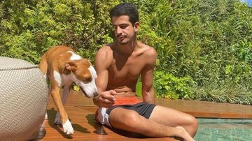 Enzo Celulari posa com pet de Bruna Marquezine e fãs piram - Reprodução/Instagram