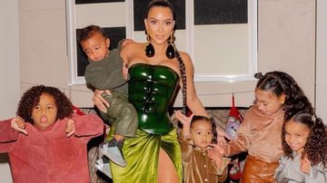 Kim Kardashian curte noite divertida na companhia de seus filhos mais velhos, North e Saint - Reprodução/Instagram