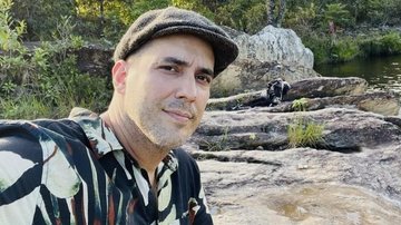 André Marques faz passeio em cachoeira na Serra da Canastra: - Reprodução/Instagram