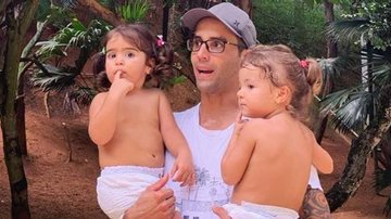 Marido de Ivete Sangalo posa com as filhas gêmeas e encanta - Reprodução/Instagram