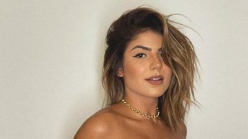 Ao renovar o bronzeado em casa, Hariany Almeida posa para clique deslumbrante com um belíssimo biquíni lilás - Reprodução/Instagram