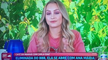 Carla Diaz analisa seu retorno do quarto secreto - Reprodução/TV Globo