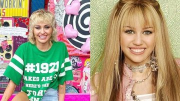Miley Cyrus faz homenagem aos 15 anos de Hannah Montana - Reprodução/Instagram | Divulgação/ Disney