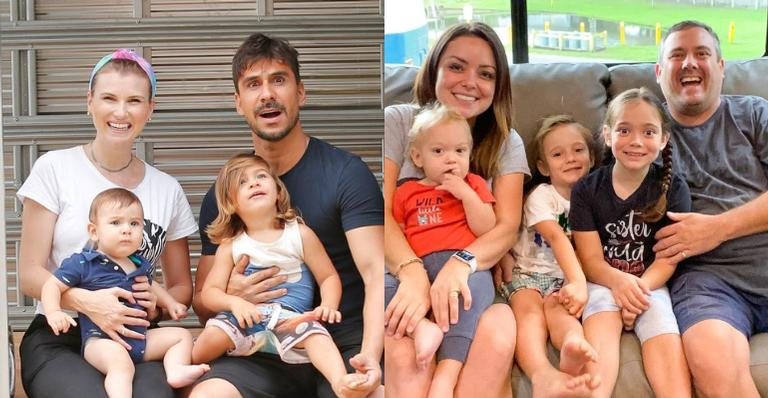 Julio Rocha e Flavia Calina contam como a relação deles com os filhos se tornou um conteúdo saudável na internet - Reprodução/Instagram