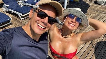 Otaviano Costa posta clique romântico com Flávia Alessandra - Reprodução/Instagram