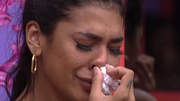 Cantora chorou muito no jardim - Divulgação/TV Globo