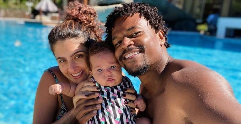 David Junior e Yasmin Garcez celebram quatro meses da filha - Reprodução/Instagram
