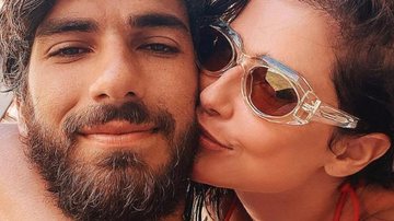 Hugo Moura posa com Deborah Secco na cachoeira - Reprodução/Instagram