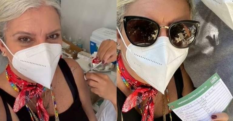 Astrid Fontenelle é vacinada contra a Covid-19 - Reprodução/Instagram