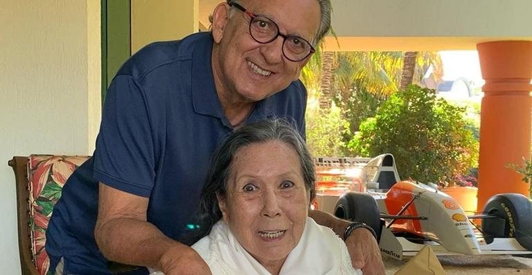 Galvão Bueno curte o dia com a mãe, Dona Mildred - Reprodução/Instagram
