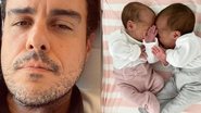 Joaquim Lopes encanta ao surgir com as filhas no colo - Reprodução/Instagram