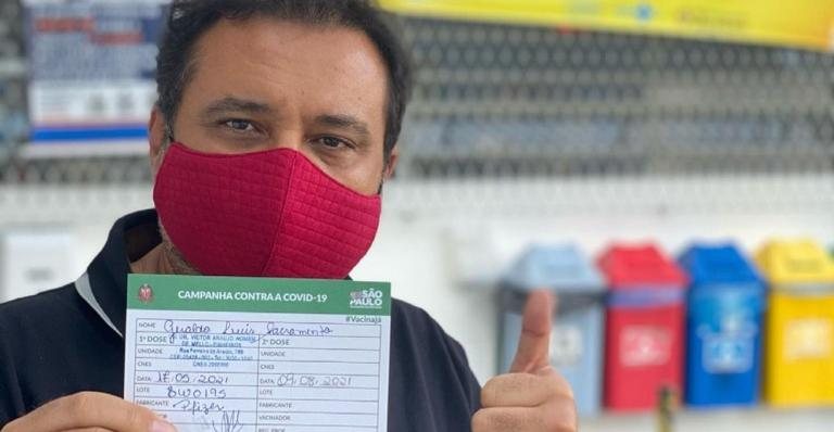 Geraldo Luis é vacinado contra a Covid-19 e faz desabafo - Reprodução/Instagram