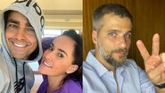 Ricardo Pereira e esposa recebem visita de Bruno Gagliasso - Reprodução/Instagram
