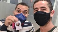 Felipe Androli encontra Gilberto nos corredores da TV Globo - Reprodução/Instagram
