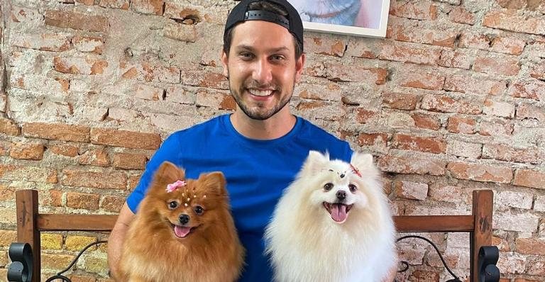 Eliéser Ambrósio se derrete com vídeo fofo de suas cachorrinhas - Reprodução/Instagram
