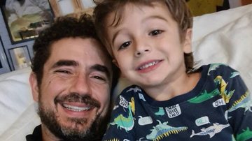 Felipe Andreoli diverte ao exibir o filho tocando bateria - Reprodução/Instagram