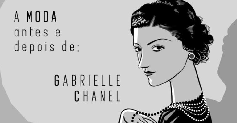 A moda antes e depois de Gabrielle Chanel - Ilustração de Gabrielle Chanel - Open The Door Estúdio (todos os direitos reservados)