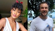 Erika Januza surge com Sérdio Guizé no camarim da TV Globo - Reprodução/Instagram