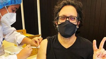 Lucio Mauro Filho é vacinado contra a Covid-19 - Reprodução/Instagram