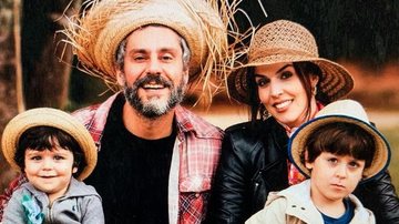 Alexandre Nero compara fotos dele e da esposa com os filhos - Reprodução/Instagram/Guilherme Calazans