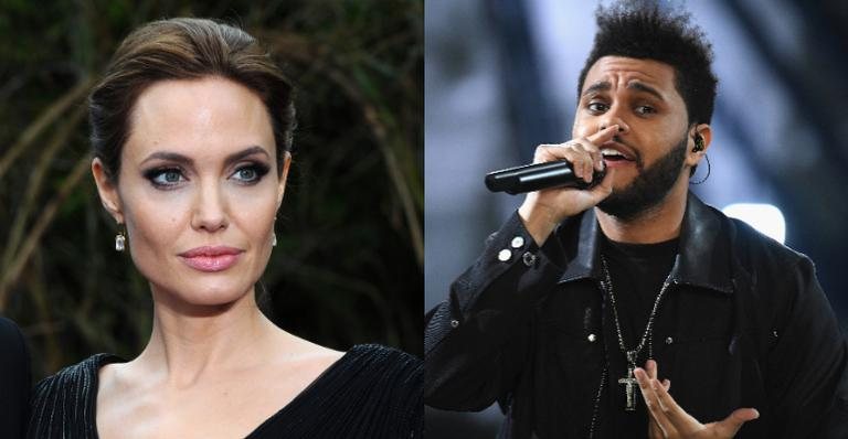 Angelina Jolie e The Weeknd levantam suspeitas ao serem flagrados jantando juntos em Los Angeles - Getty Images