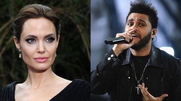Angelina Jolie e The Weeknd levantam suspeitas ao serem flagrados jantando juntos em Los Angeles - Getty Images