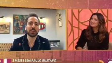 Thales Bretas desabafa sobre Paulo Gustavo no 'Encontro' - Reprodução/TV Globo