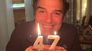 Tadeu Schmidt celebra aniversário de 47 anos no 'Fantástico' - Reprodução/Instagram