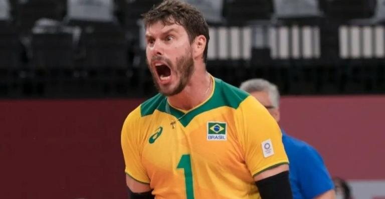 Bruninho lamenta primeira derrota do vôlei na Olimpíada - Reprodução/Instagram