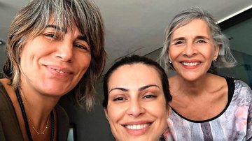 Glória Pires curte a companhia da filha, Cleo e da mãe de seu novo genro, Nanci Moraes - Reprodução/Instagram