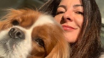 Ana Paula Padrão recebe visita do cachorrinho no Master Chef - Reprodução/Instagram
