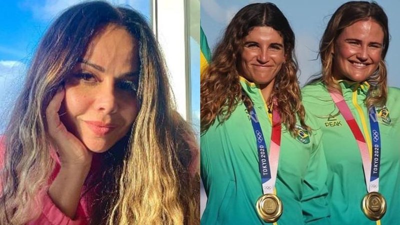 Viviane Araujo celebra medalha de ouro de Martine e Kahena - Reprodução/Instagram/Jonne Roriz/COB