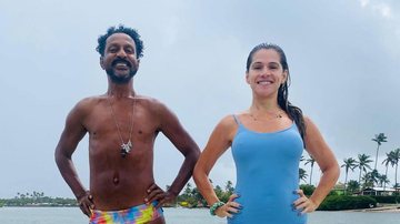 Ingrid Guimarães se diverte com Luís Miranda ao curtir um delicioso dia da praia na Bahia - Reprodução/Instagram