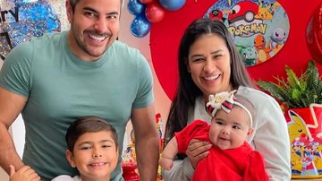 Filhos de Simone e Kaká Diniz surgem agarradinhos em clique - Reprodução/Instagram