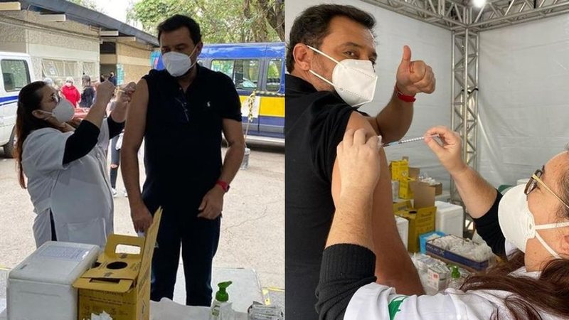 Geraldo Luís toma segunda dose da vacina da covid-19 - Reprodução/Instagram