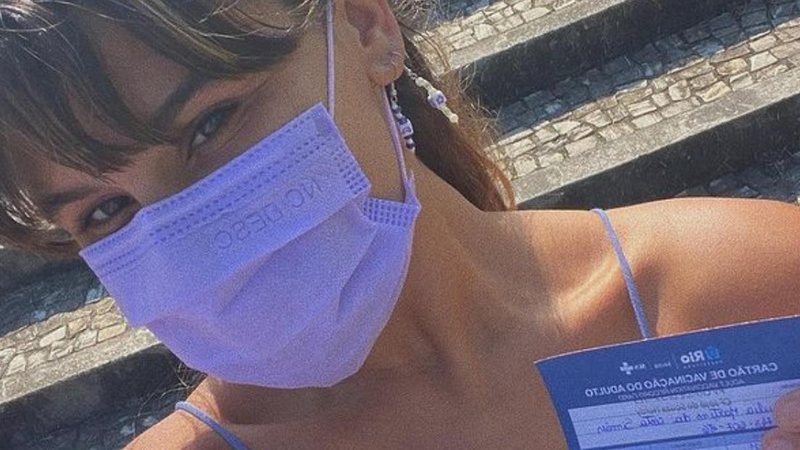 Giulia Costa desabafa ao receber vacina da covid-19 - Reprodução/Instagram